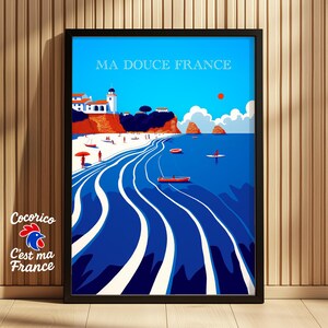 Mi dulce Francia • Francia • Ilustración • Póster DF5178-4