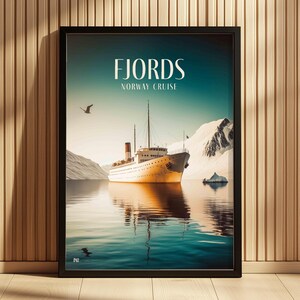 Fiordi selvaggi • Il fascino delle crociere • Poster FJO6490-2