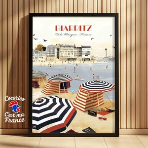 Recuerdo de Biarritz • Costa Vasca en Francia • Póster BIA4-2