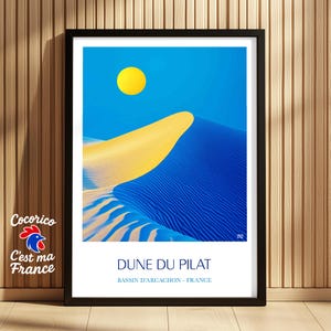 La Duna de Pilat • Las hermosas costas de Francia • Póster PIL7890-4