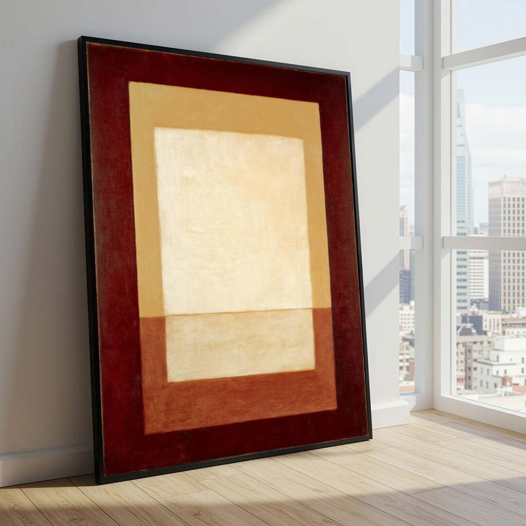 Blocks Mark Rothko Mark Rothko Abstract Canvas, Color Block Wall Art, Modern Minimalist ...