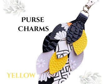 Feathered Bag/Purse Charm or Keychain *11 colour choices
