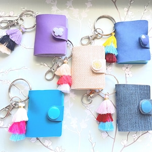 Mini Notebook Keychain with Tassel