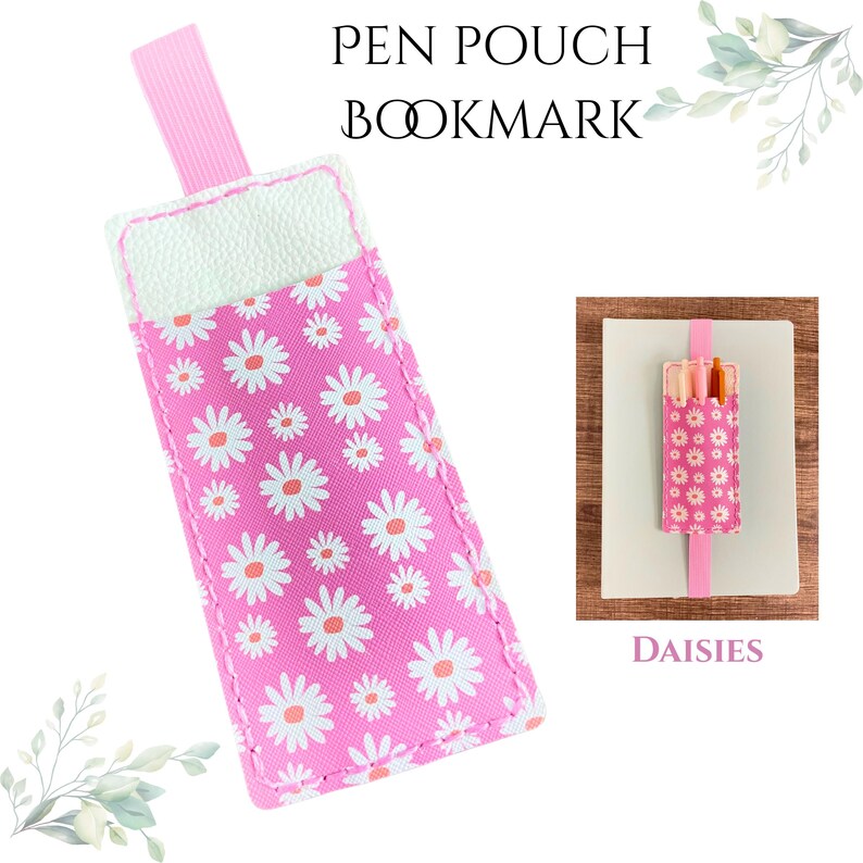 Elastic Pen Pouch Bookmarks for Notebooks/journals - Etsy