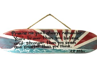 Free Shipping-Surfboard-Beach-Lake-Water Quotes-Personalize and Adopt This Original Art Item-Painting OOAK  Beach Surf Art Mangoseed