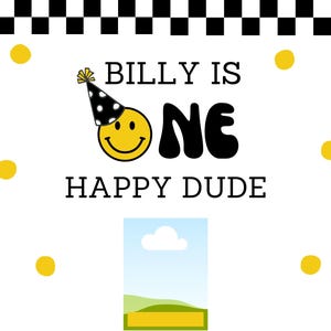 One Happy Dude Birthday Invitation Template