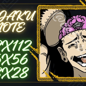 Kenjaku Evil Grin Emote | Anime Villain Emoji | JJK Fan Art for Discord/Twitch