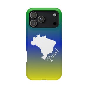 Funda para teléfono con diseño de mapa degradado del Mundial de Brasil / Funda magnética resistente a impactos imagen 4