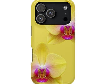 Capas magnéticas resistentes a impactos na cor orquídea amarela