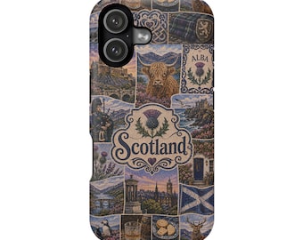 Handyhülle mit Schottland-Motiv | Magnetische, stoßfeste Hülle