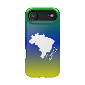 Funda para teléfono con diseño de mapa degradado del Mundial de Brasil / Funda magnética resistente a impactos imagen 3
