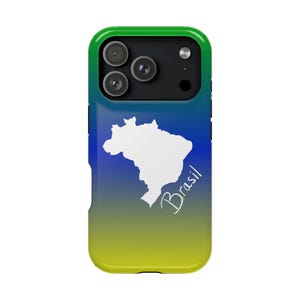 Funda para teléfono con diseño de mapa degradado del Mundial de Brasil / Funda magnética resistente a impactos imagen 11
