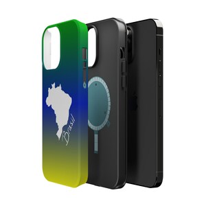 Funda para teléfono con diseño de mapa degradado del Mundial de Brasil / Funda magnética resistente a impactos imagen 8