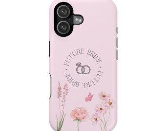 Capa MagSafe para Celular "Futura Noiva": Presente Floral para Chá de Panela