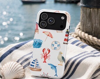 Coastal Cape Magnetic Tough Cases - Summer Beach Design for Phone Protection
