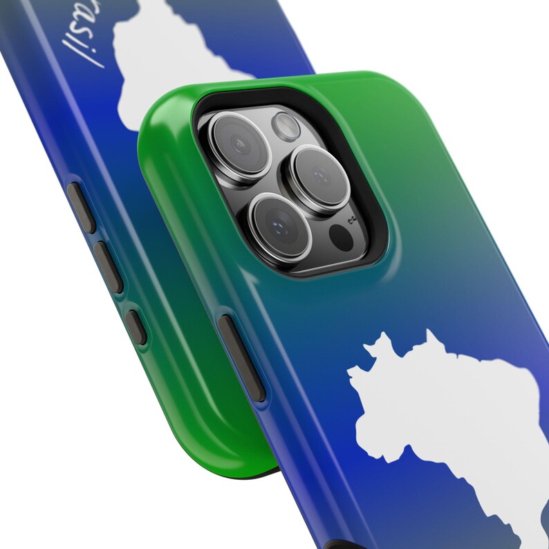Funda para teléfono con diseño de mapa degradado del Mundial de Brasil / Funda magnética resistente a impactos imagen 5