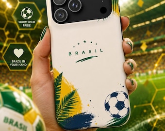 Fundas magnéticas resistentes a impactos para la selección de fútbol de Brasil