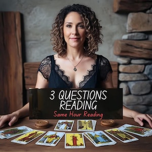 Lecture à 3 questions, Lecture psychique par Valeria, Lecture de cartes de tarot, Lecteur psychique passé présent, Future lecture à la même heure Amour, Finances