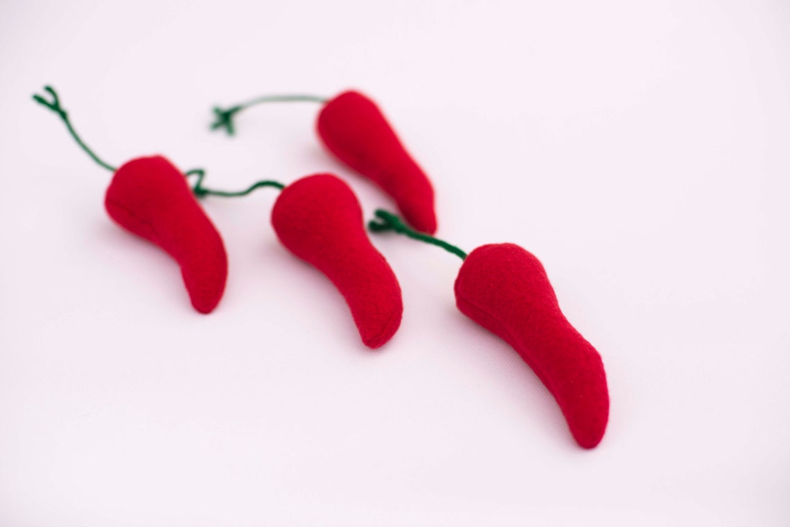Chili Pepper Cat Toyfilled With Organic Catnip Etsy