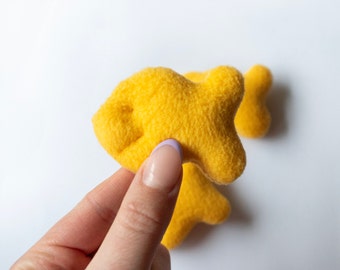 Gold Fish Cat Toy Plush - Filled with Organic Catnip