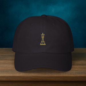 Chess Queen Dad Hat: Embroidered Cotton Twill Cap