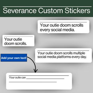 Severance Stickers, Severance desk custom stickers, Severance TV Show, Lumon, Macrodata Refinement, Severance gift