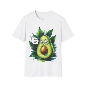 Funny Avocado Tee, Cute Avocado Shirt, Avocado Lover Gift, Funny Foodie Tee, Unisex Softstyle T-Shirt