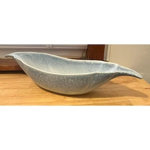 Vintage Royal Haeger Pottery Earth Wrap/Fat Lave MCM Boat Gondola Console Bowl Centerpiece USA