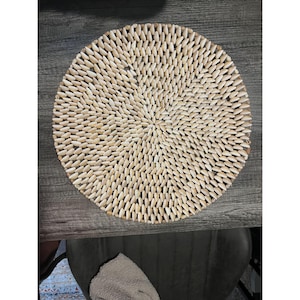 Cowrie Shell Placement 14 inch round Vintage