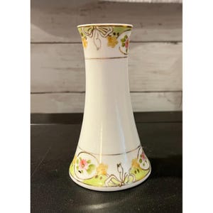 Hand-Painted Nippon Porcelain Hatpin Holder With Floral Design