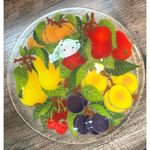 Peggy Karr Fused Glass Plates - Etsy