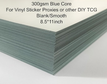 Cartulina azul de 300 g/m² - Cartulina para cartas proxy de TCG DIY - Hojas de 8,5 x 11 pulgadas - Grosor de 275 micras