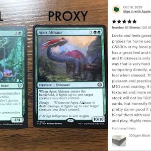 330gsm Black Core Card Stock: DIY TCG Proxy Cardstock - A4 Sheets - Blank/Smooth - MTG Weight/Feel image 8