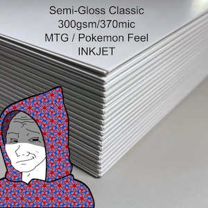 Proxyjak's Semi-Gloss Classic - Inkjet Proxy Cardstock - White Core - MTG Card Feel - Print, Cut, Sleeve.
