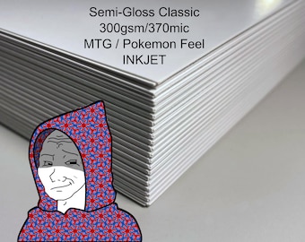 Proxyjak's Semi-Gloss Classic - Inkjet Proxy Cardstock - White Core - MTG Card Feel - Print, Cut, Sleeve.