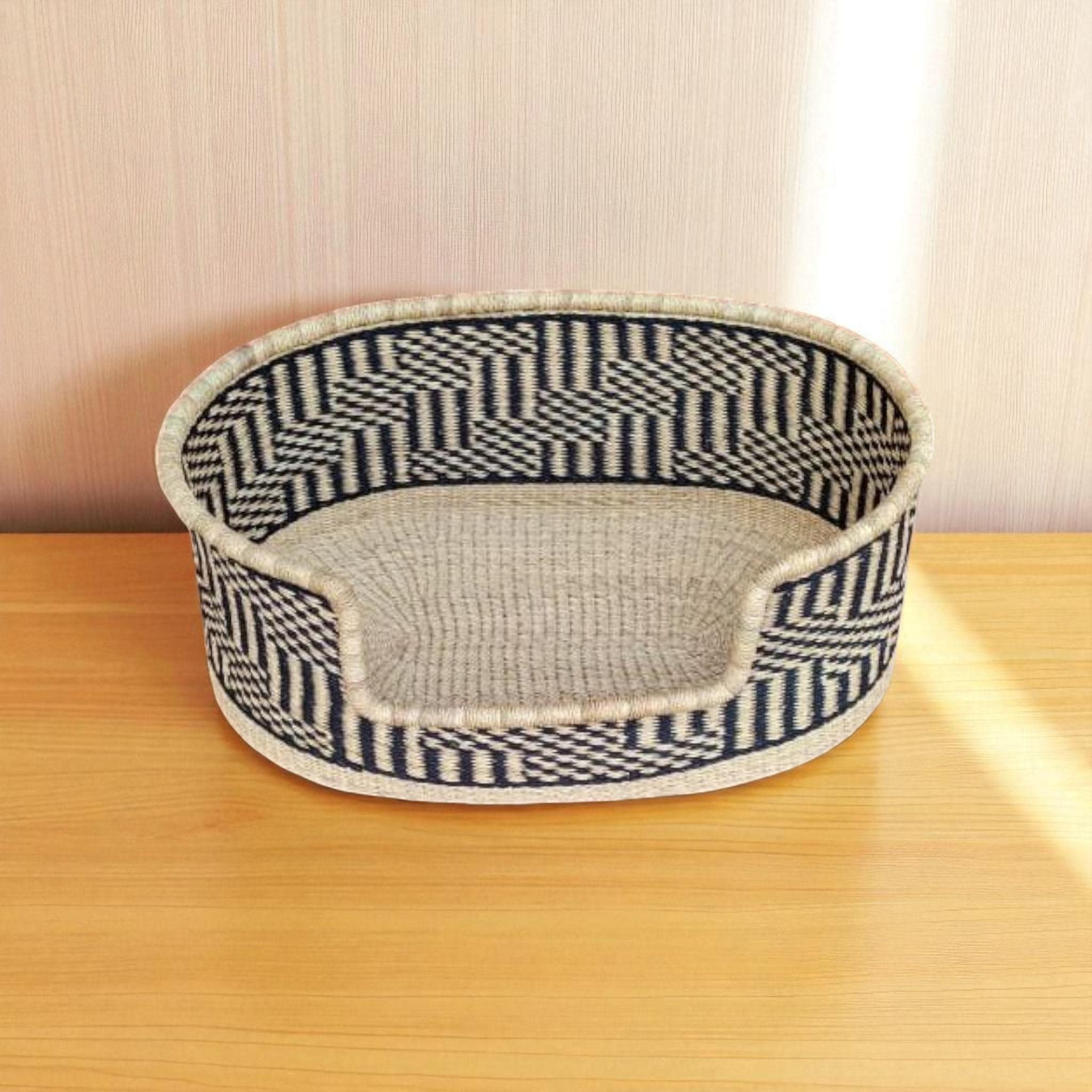 ボルガバスケット ペットベッド S 手編みのアフリカ犬用ベッド