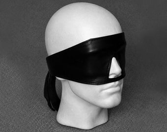 Handmade Lambskin Leather Sleep Mask | Adjustable Soft Eye Blindfold