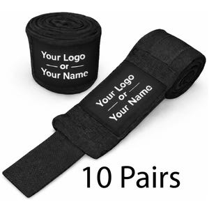 Custom Boxing Hand Wraps | Personalized Labels for Gym