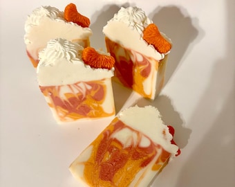 Handmade Sweet Orange Chili Pepper Soap Bar, Artisan Cold Process