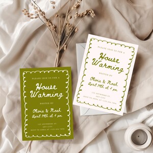 Editable Housewarming Invitation Template, Invite for House Warming Party, Minimalistic New Home, Home Sweet Home, Instant Download