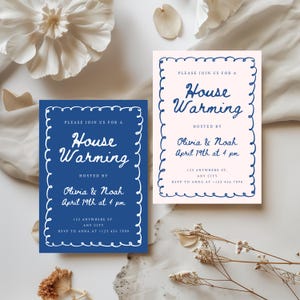 Editable Housewarming Invitation Template, Invite for House Warming Party, Minimalistic New Home, Home Sweet Home, Instant Download
