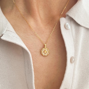 Opal Gold Necklace: 14k Gold Plated Sterling Silver Birthstone