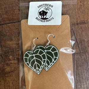 Anthurium Flower Earrings: Hyperallergenic Jewelry