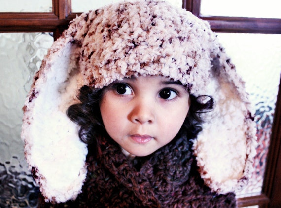 12 to 24m Crochet Baby Hat Bunny Hat 