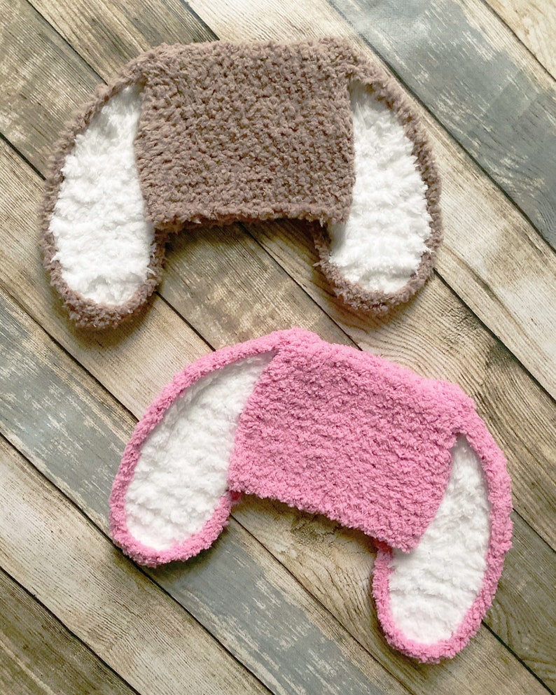 PRE-ORDER Premature Newborn Rose Pink Bunny Ears Hat, Tiny Reborn Girl Soft Crochet Rabbit Costume Beanie, Preemie Easter Baby Shower Gift image 8