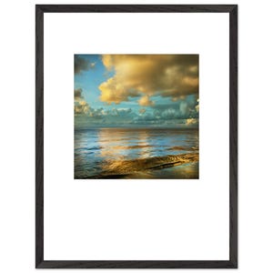 Fine Art Framed Limited Edition Photographic Print on Archival Paper. Oceanscape. Seascape. Wall Decor Home Decor. Ocean. Coastal. Clouds.
