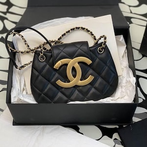 Chanel vintage top handle bag - Etsy 日本