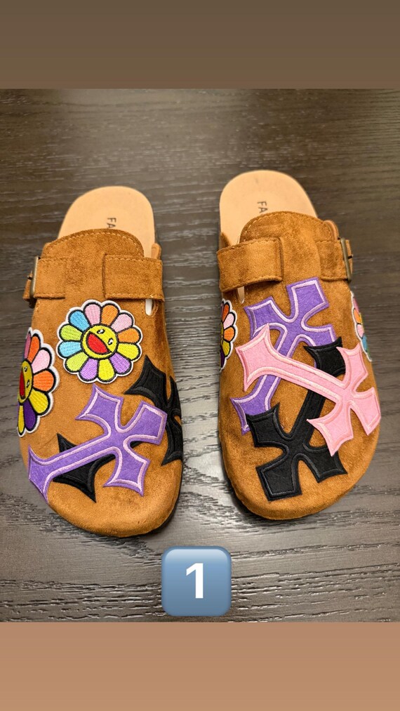 Custom Cross & Stars Clogs | All Sizes Available clogs custom - TikTok Shop main image 2