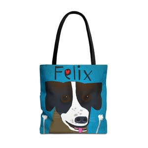 Custom Dog Lover Tote Bag - Personalized Pet Gift, Animal Lover Tote, Shopping Bag, Eco-Friendly, Unique Gift for Dog Owners