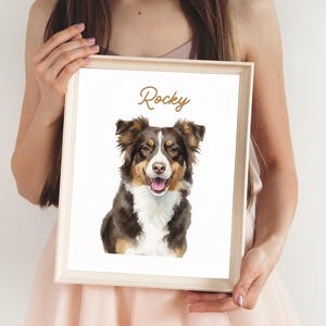 Custom Watercolor Pet Portrait, Custom Dog Portrait, Dog Portrait From Photo, Pet Painting, Custom dog portrait, custom dog painting, Dog